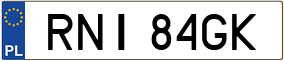 Trailer License Plate